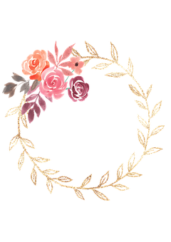 Watercolour Flowers, Frame