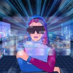 Metaverse, Virtual Reality, Woman